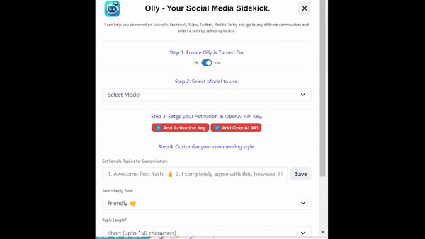 Step 3: Select Model to Use
