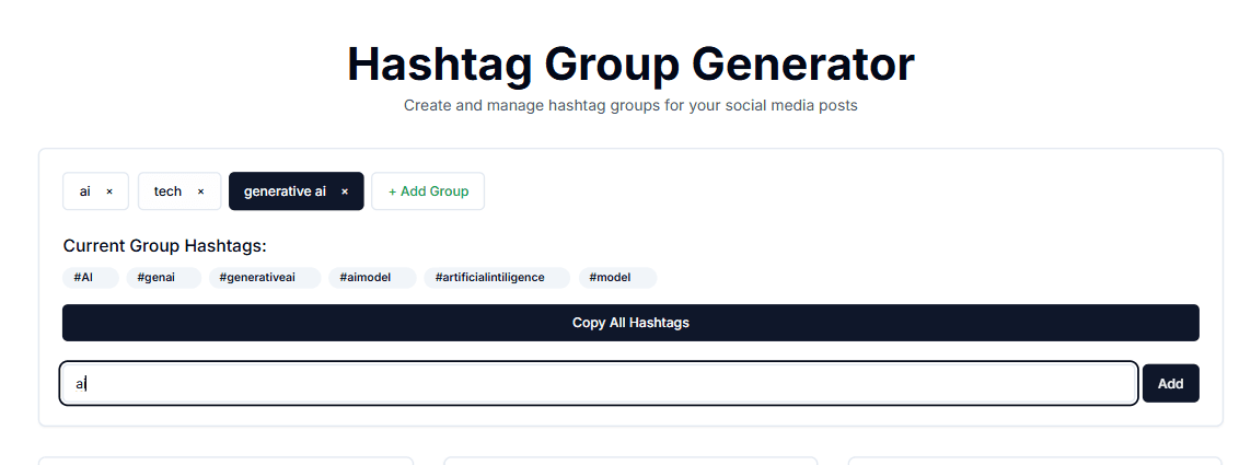 Free Hashtag Generator - AI Hashtag Creator for All Platforms